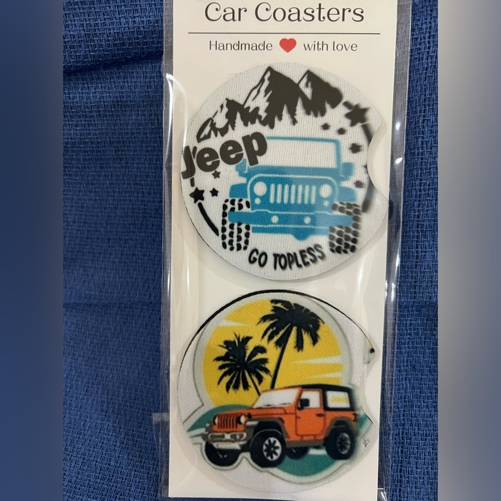 Jeep Wrangler car coaster